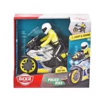 Samochody i pojazdy dla dzieci - Dickie SOS Motocykl policyjny + figurka 17cm 3712018 - miniaturka - grafika 1