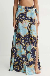 Guess spódnica kolor granatowy maxi prosta E4YD02 WGDO2 - Spódnice - miniaturka - grafika 1
