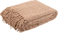Narzuty - Narzuta na łóżko Koc na sofę Koc z polaru Koc z dzianiny Przytulny koc PER Koc z dzianiny Chenille 45x45 cm HOMLA - miniaturka - grafika 1