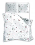 Pościel - POŚCIEL bawełniana KWIATY 140x200 cm + 70x90 cm komplet - miniaturka - grafika 1