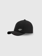 Czapki dla dzieci - 4F Czapka z daszkiem snapback dziecięca - czarna MT - miniaturka - grafika 1