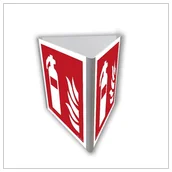 Gaśnice - Gaśnica znak 3D 100x100 Znak przestrzenny do montażu na ścianie dościenny LIBRES POLSKA SP - miniaturka - grafika 1