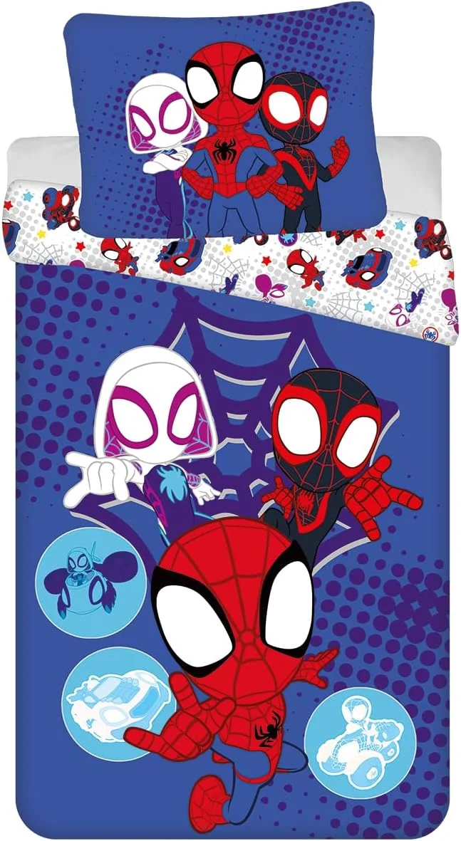 Pościel dziecięca Spidey 140x200 Bawełna Marvel z poszewką 70x90