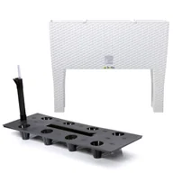 Donice - Donica skrzynia nogi system nawadniający 33x80x62 cm biały - miniaturka - grafika 1