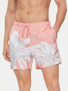 Tommy Hilfiger Szorty kąpielowe UM0UM03298 Różowy Regular Fit - Kąpielówki męskie - miniaturka - grafika 1