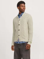 Swetry męskie - Jack & Jones Kardigan w kolorze beżowym - miniaturka - grafika 1