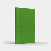 Notesy i bloczki - Like U Notatnik A5 Fun M linia jasnozielony/pomarańczowy - Like U - miniaturka - grafika 1