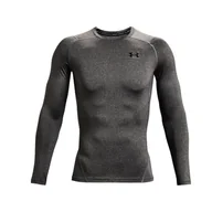 Koszulki męskie - Koszulka męska Under Armour HeatGear Comp LS Grey L - miniaturka - grafika 1