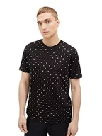 Koszulki męskie - T-shirt męski TOM TAILOR Denim z bawełnianym nadrukiem na całej powierzchni, 32486-czarny wielokolorowy mini nadruk, L - miniaturka - grafika 1