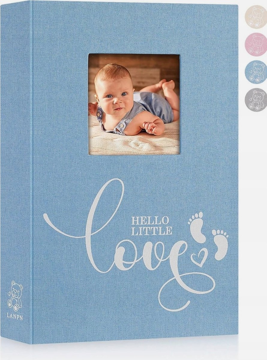ALBUM ZDJĘCIA DZIECIĘCY 33X23CM LEN PAMIĄTKA NIEMOWLĘ NAJLEPSZY