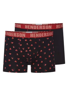 Bokserki Spot Henderson 2-pak czarny, czerwony 2XL - Majtki męskie - miniaturka - grafika 1