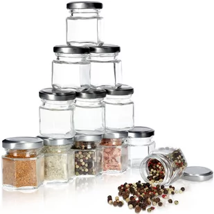 Słoik szklany z zakrętką na przyprawy 12 szt. 30 ml - Pojemniki kuchenne Słoik szklany z zakrętką na przyprawy 12 szt. 30 ml - Pojemniki kuchenne - miniaturka - grafika 1