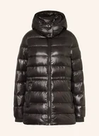 Płaszcze damskie - Tommy Hilfiger Płaszcz Puchowy Z Odpinanym Kapturem schwarz - miniaturka - grafika 1