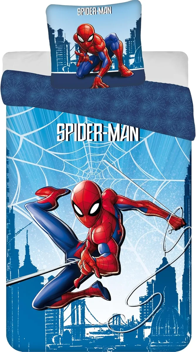 Pościel Spider-Man 140x200 z poszewką 70x90 bawełniana