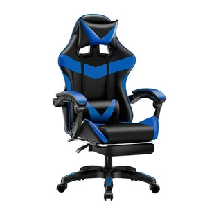 Fotel gamingowy Games niebiesk - Fotele gamingowe - miniaturka - grafika 1