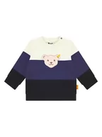 Bluzy i sweterki niemowlęce - Steiff Bluza w kolorze granatowo-czarno-kremowym - miniaturka - grafika 1