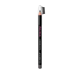 CLARESA - BROW BOY! - Long Lasting Brow Pencil - Długotrwała kredka do brwi ze szczoteczką - 1,15 g - 11 Black Brown - Akcesoria i kosmetyki do stylizacji brwi - miniaturka - grafika 1