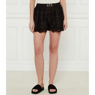 TWINSET Koronkowe szorty Regular Fit - Spodenki damskie - miniaturka - grafika 1