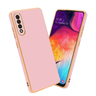 Pokrowiec Do Samsung Galaxy A50 4G / A50s / A30s Etui w Glossy Róż - Złoto TPU Silikonowe Obudowa Case Cover Cadorabo - Etui i futerały do telefonów - miniaturka - grafika 1