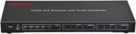Rozgałęźniki - Roline Przełącznik matrycowy ROLINE 4K HDMI, 4x2, z pilotem zdalnego sterowania - miniaturka - grafika 1
