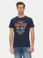 Koszulki męskie - Blend T-Shirt 20717759 Granatowy Regular Fit - miniaturka - grafika 1