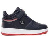 Buty dla dziewczynek - Buty dziecięce Champion S32405BS518 REBOUND VINTAGE MID B GS Niebieskie - miniaturka - grafika 1
