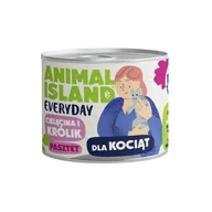 Mokra karma dla kotów - ANIMAL ISLAND cielęcina/królik dla kociąt 185g - miniaturka - grafika 1
