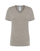 Odzież robocza - T-shirt Damski szary dekolt w serek roz. XXL - miniaturka - grafika 1