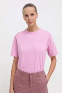Koszulki sportowe damskie - Columbia t-shirt bawełniany damski kolor różowy - miniaturka - grafika 1