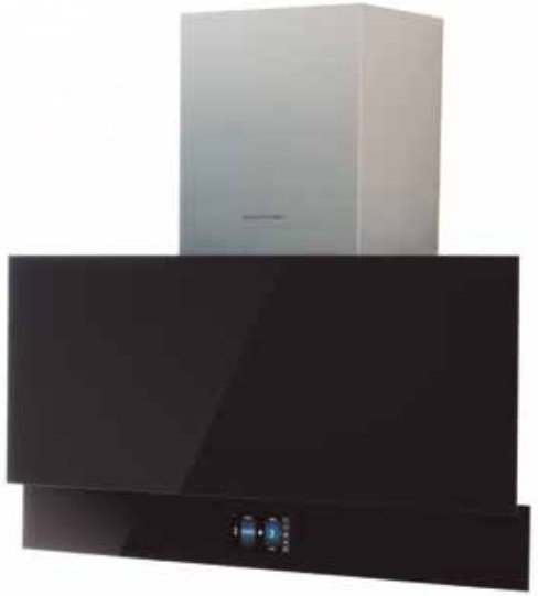 CATA Hood Goya PRO 90 BK Wall mounted Energy efficiency class A+++ Plotis 90 cm 842 m³/h Touch control LED Juodas glass