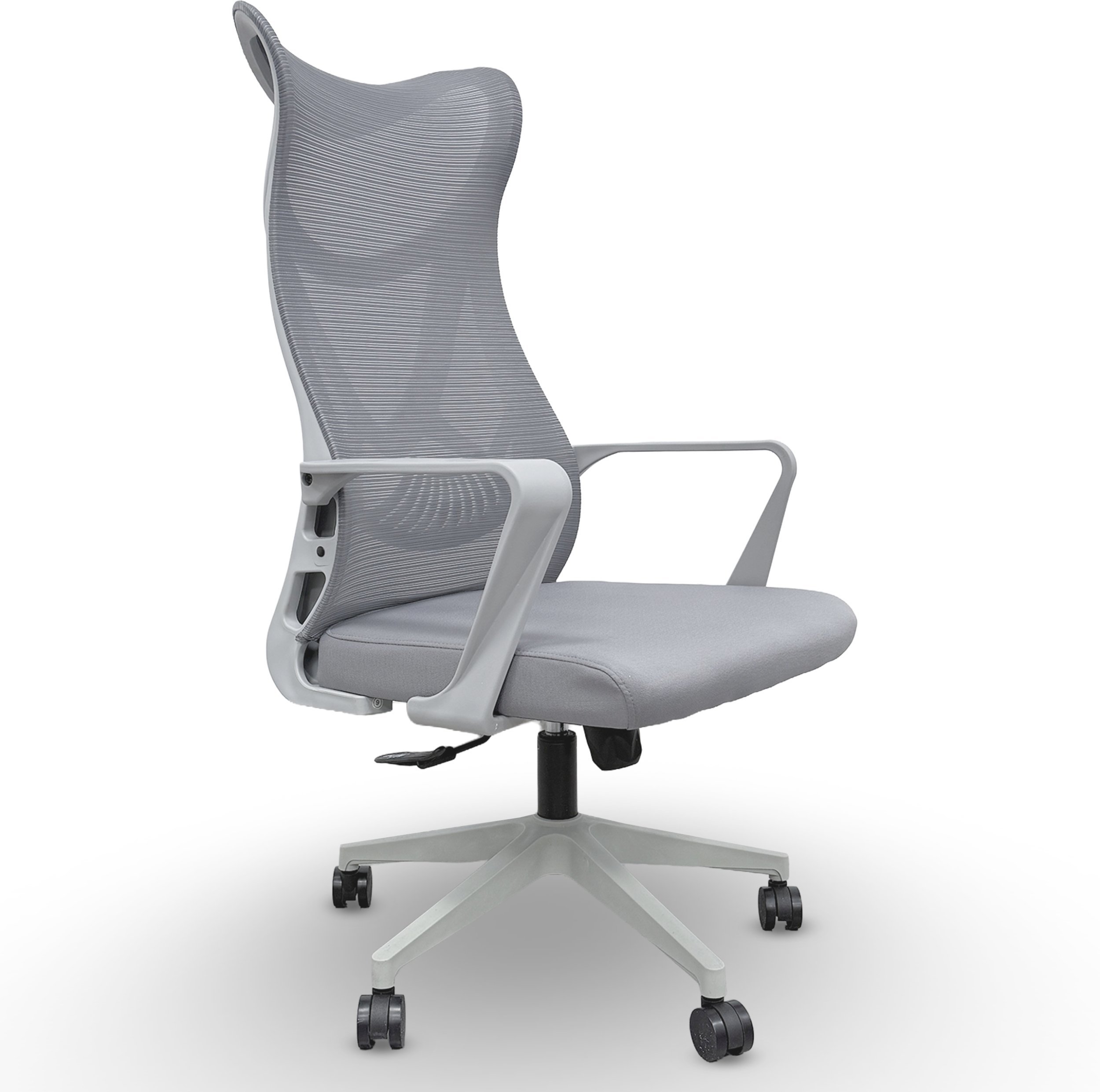 Kontrasto Fotel biurowy ergonomiczny obrotowy do biura z siatką regulowany czarny