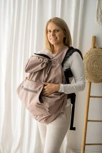 Osłonka na nosidło Kavka - 2w1 Sand Braid-U - Nosidełka dla dzieci - miniaturka - grafika 1