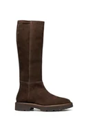 Kozaki damskie - Geox kozaki D NORIZE damskie kolor brązowy na płaskim obcasie D564ZB 022JZ C6006 - miniaturka - grafika 1