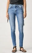 Spodnie damskie - Pepe Jeans Spodnie Jeansowe Niebieskie Długie Rurki 26/30 T4A - miniaturka - grafika 1