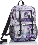 Plecaki - Plecak Invicta Duffy, Farby i Kwiaty, Różowy, Podwójna Komora, Szkoła i Wypoczynek - miniaturka - grafika 1
