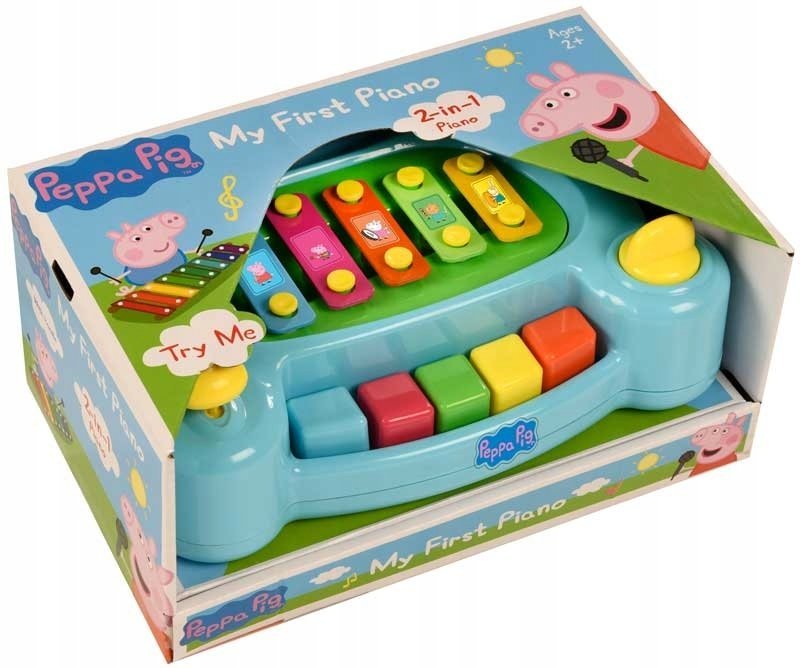Peppa Pig Pianinko Cymbałki dla Dziecka Niebieskie