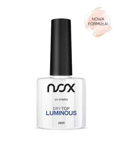 Nox, Dry Top Luminous, top no wipe do lakierów hybrydowych 2809, 7 ml - Utwardzacze do paznokci - miniaturka - grafika 1