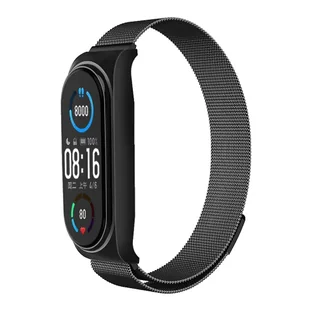 Opaska / Pasek Metal Braders do Xiaomi Mi Band 7 czarny - Smartband - miniaturka - grafika 3