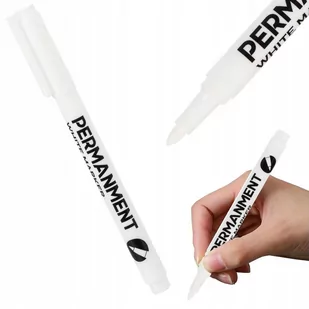 MARKER PISAK PERMANENTNY BIAŁY DO OPON SZYB STALI - Kredki, ołówki, pastele i pisaki - miniaturka - grafika 1
