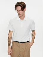 Koszulki męskie - Baldessarini Polo B4 10044/000/5190 Biały Regular Fit - miniaturka - grafika 1