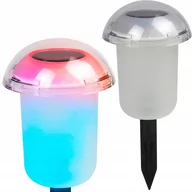 Lampy ogrodowe - Polux Lampa solarna GRZYBEK RGB - miniaturka - grafika 1