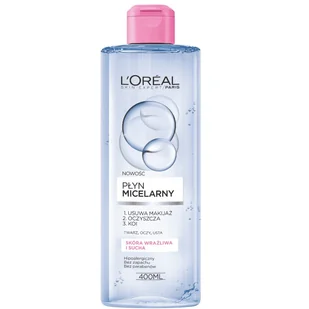 Loreal Płyn micelarny do skóry suchej i wrażliwej 400ml - Płyny micelarne - miniaturka - grafika 4