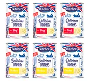 Mokra karma dla kotów - BUTCHER'S Delicious Dinners w galaretce 24x400g (kot) Mix smaków - miniaturka - grafika 1