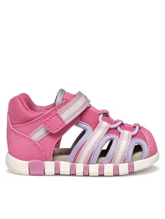 Geox Sandały B Sandal Iupidoo B5517D 05014 C8F8R Różowy - Buty dla dziewczynek - miniaturka - grafika 1