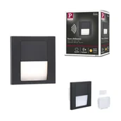 Oprawy, klosze i abażury - Oprawa schodowa TSARO kwadrat LED 1W 2700K - czarny - miniaturka - grafika 1