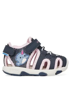 Geox Sandały B Sandal Multy B550DA 0AS50 CF48T M Granatowy - Buty dla dziewczynek - miniaturka - grafika 1