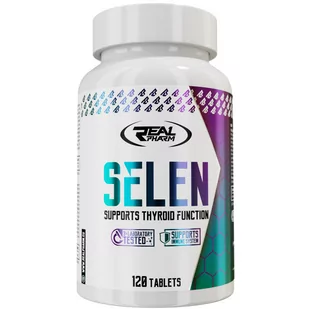 Real Pharm Selen 120tabs - Witaminy i minerały dla sportowców - miniaturka - grafika 1