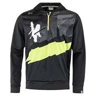 Bluzy męskie - HEAD HEAD Męska bluza z kapturem Race Hoodie Print Men czarny czarny/żółty S RACE Hoodie PRINT Men - miniaturka - grafika 1