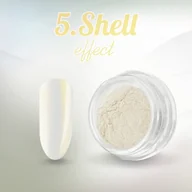 Ozdoby do paznokci - Pyłek do paznokci brokat efekt lustra Shell 5 - miniaturka - grafika 1