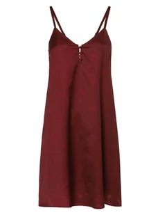 Tommy Hilfiger Damska koszula nocna Kobiety czerwony wzorzysty, S/M - Koszule damskie - miniaturka - grafika 1